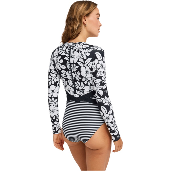 Fato De Surf De Manga Comprida Para Mulher « Roxy » Para O Verão De 2026 - ERJWR03924 - Anthracite The Mo